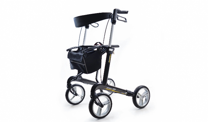 英科醫(yī)療助行器SPIRIT X4，碳纖維框架，易于折疊，多高度可選擇。